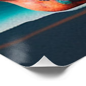 Colored skull head perfect poster (Hoek)