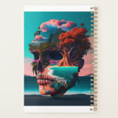Colored skull head planner (Achterkant)