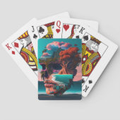 Colored skull head pokerkaarten (Achterkant)