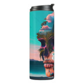 Colored Skull Head Thermosbeker (Gedraaid links)