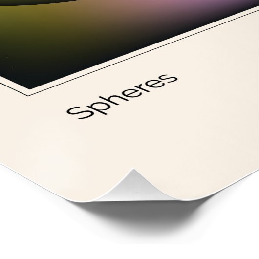 Colored Spheres Perfect Poster (Hoek)