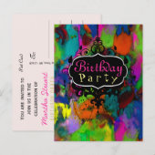 Colored Thoughts ~ Briefkaart / Uitnodigingen (Voorkant / Achterkant)