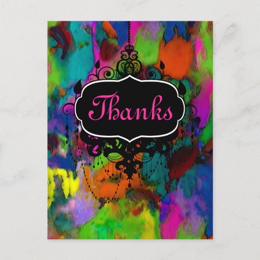 Colored Thoughts ~ Briefkaart / Uitnodigingen (Voorkant)