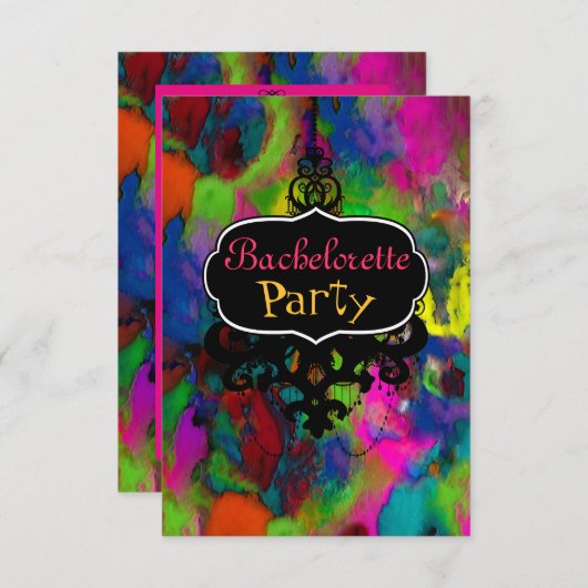 Colored Thoughts ~ Invitations / RSVP (Voorkant / Achterkant)