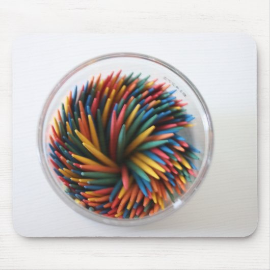 Colored Toothpicks Mousepad Muismat (Voorkant)