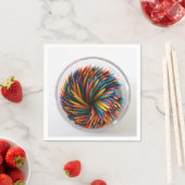 Colored Toothpicks Paper Napkins Servet (Insitu)