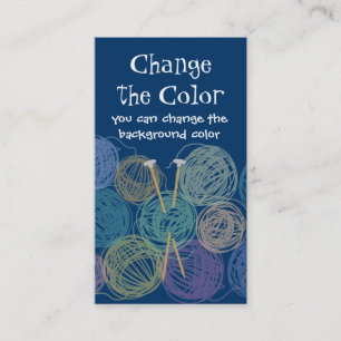 Coloreuze bolletjes van breinaalden van garen visitekaartje