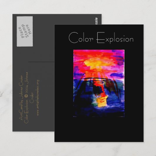 ColorExposion ArtPostCard Briefkaart (Voorkant / Achterkant)