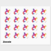 ColorFly-1 Ronde Sticker (Vel)