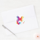 ColorFly-1 Ronde Sticker (Envelop)