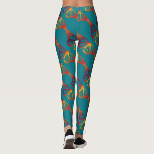 Colorfly Butterfly Silhouette Leggings (Achterkant)