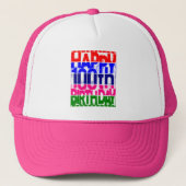 Colorful 100th Birthday Celebration Trucker Pet (Voorkant)