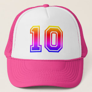 Colorful 10th Birthday Party Trucker Pet