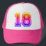 Colorful 18th Birthday Party Trucker Pet<br><div class="desc">18e trieste verjaardag van de trieste verjaardag van uw zoon of dochter die 18 jaar oud wordt</div>