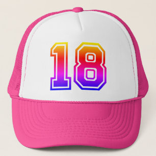 Colorful 18th Birthday Party Trucker Pet