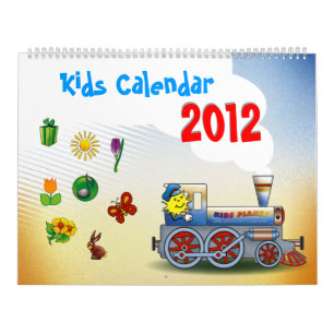 Colorful 2012 Kinder agenda Kalender