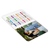 Colorful 2020 - Aangepast fotokalender Magneet (Rechterzijde)