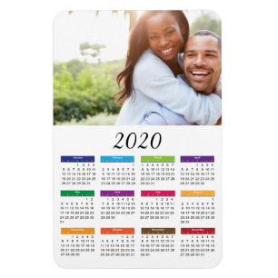 Colorful 2020 - Aangepast fotokalender Magneet