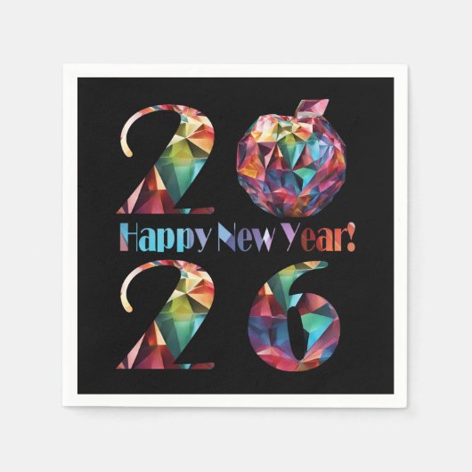 Colorful 2026-Happy New Years- Servet (Voorkant)