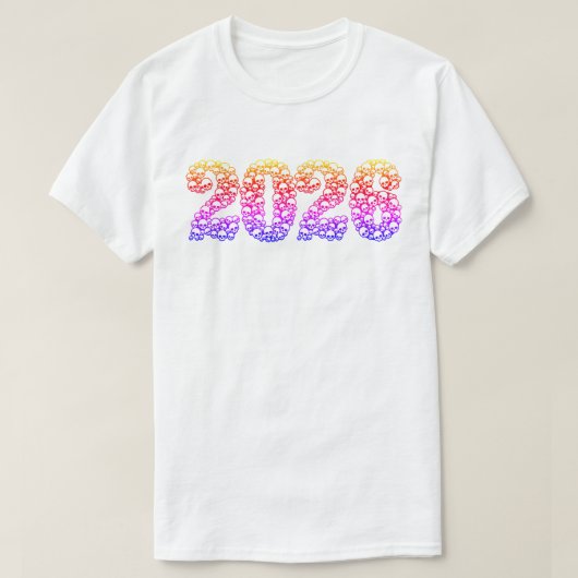 Colorful 2026 in Skulls T-Shirt (Design voorkant)