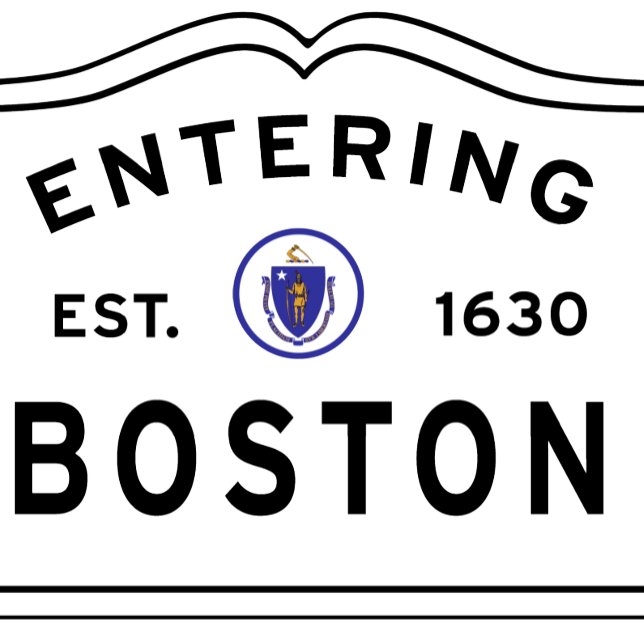 Colorful 2 Sided, Entering Boston MA Kussen (Creator heeft geüpload)