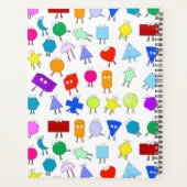 Colorful 2D & 3D Geometric Shapes Teacher Gift Planner (Achterkant)