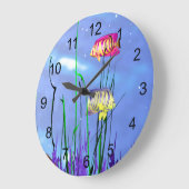 Colorful 3D Angelfish Grote Klok (Hoek)