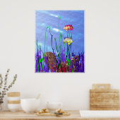 Colorful 3d Angelfish Poster (Keuken)