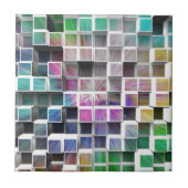 Colorful 3D Cubes 1 Tegeltje (Voorkant)