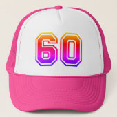 Colorful 60th Birthday Party Trucker Pet (Voorkant)
