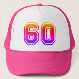 Colorful 60th Birthday Party Trucker Pet
