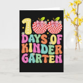 Colorful 67th Day Of School Vibes Elementary Kaart (Gele Bloem)