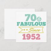 colorful 70 and fabulous since 1952 save the date (Voorkant / Achterkant)