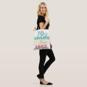 colorful 70 and fabulous since 1952 tote bag (Op model)