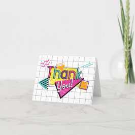 Colorful 80-partij bedankkaart