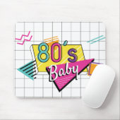Colorful 80's Baby Muismat (Met muis)