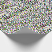 Colorful 80s Cheetah Print Cadeaupapier (Hoek)