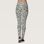 Colorful 80s Cheetah Print Leggings (Achterkant)
