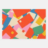 Colorful 80s Geometric Abstract Pattern Inpakpapier Vel (Voorkant 3)
