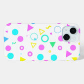 Colorful 80s Memphis Geometric Shapes Case-Mate iPhone Case (Achterkant (horizontaal))