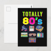 Colorful 80s Party Cassette Disco 1980s Music Briefkaart (Voorkant / Achterkant)