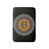 Colorful 90s Mandala Art -Trippy Third Eye Graphic Badmat (Voorkant Verticaal)