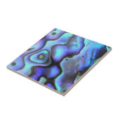 Colorful Abalone Seashell, prachtige Natuur Tegeltje (Zijkant)