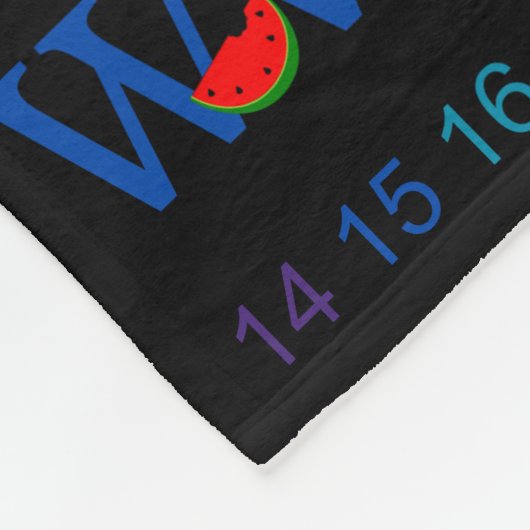 Colorful ABC 123-ontwerp Fleece Deken (Hoek)