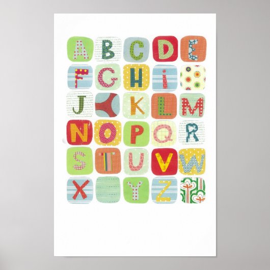Colorful ABC Canvas Poster (Voorkant)