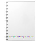 Colorful ABC Rainbow Crayons Kind handschrift Notitieboek (Voorkant)