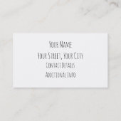 Colorful ABC Rainbow Crayons Kind handschrift Visitekaartje (Achterkant)