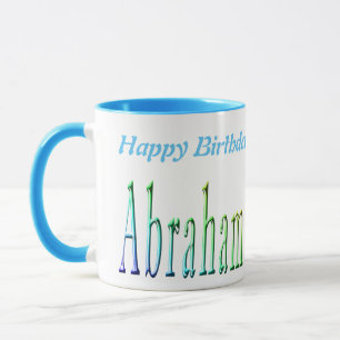Colorful Abraham Boys Name Logo, Mok