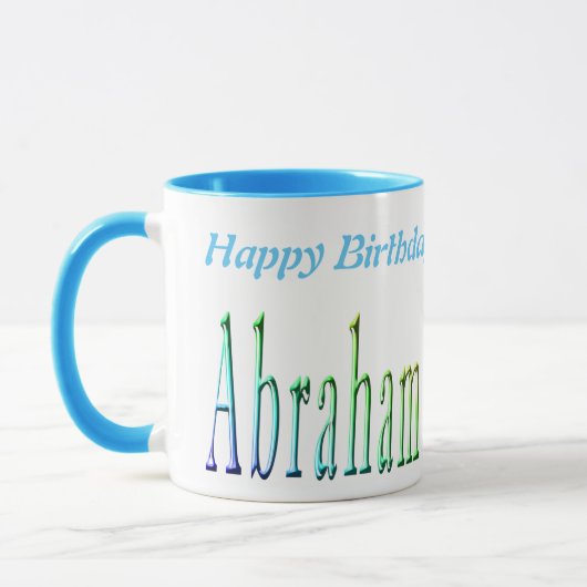 Colorful Abraham Boys Name Logo, Mok (Links)