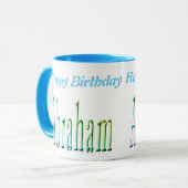 Colorful Abraham Boys Name Logo, Mok (Voorkant links)